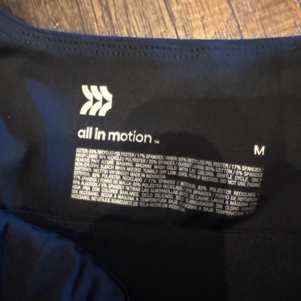 All In Motion Black Knit Slit Active Dress NWT M - Picture 6 of 7